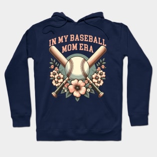 in my baseball mom era - floral design Hoodie